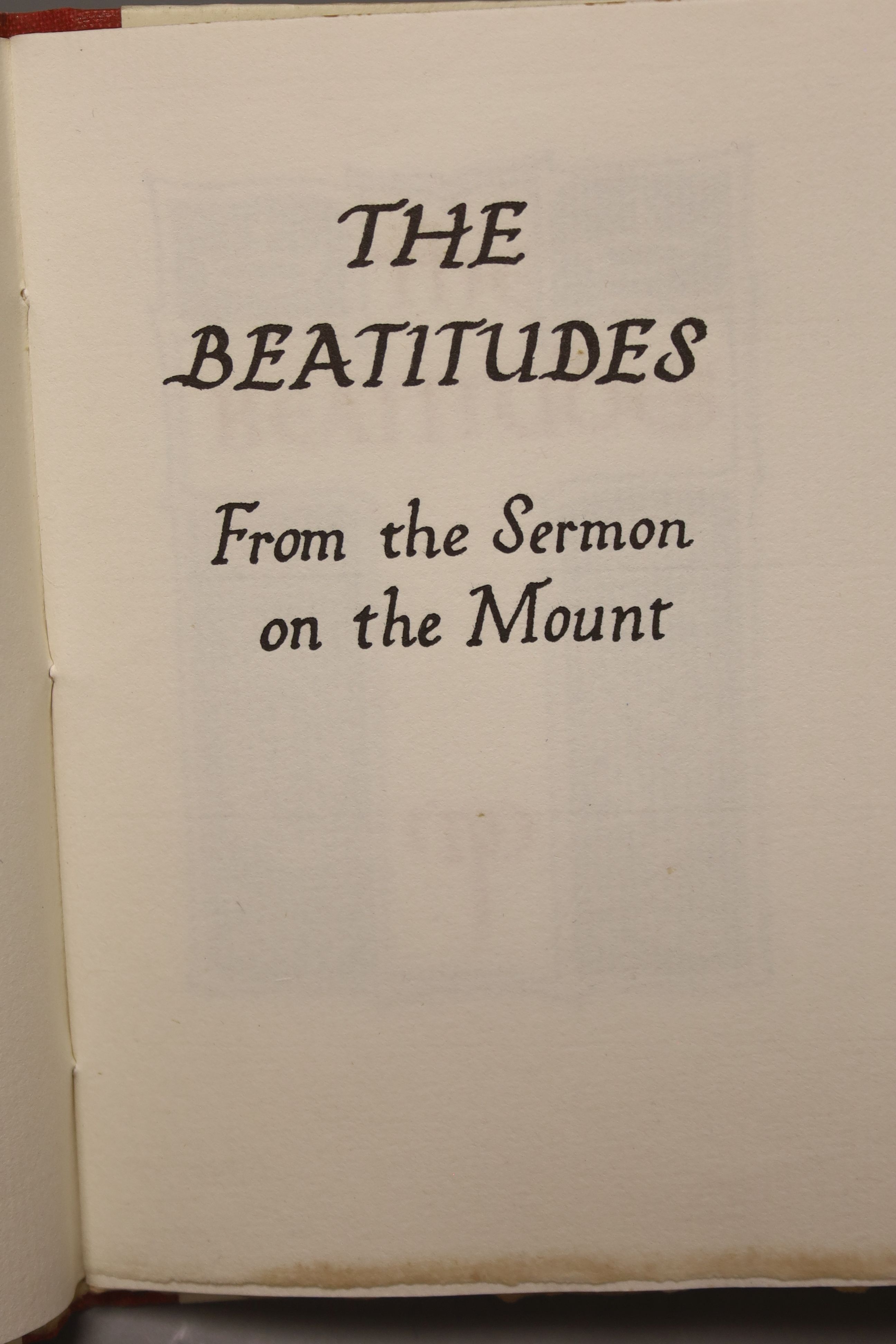 'The Beatitudes' from The Sermon on the Mount, a souvenir from the Festival of Britain 1951, 18mo, cased hardback, Mermaid Press, Bognor Regis, Sussex